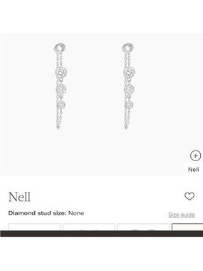 Idyl earring add ons 14k solid white gold